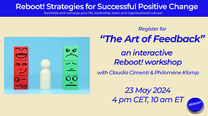 Reboot! workshop: The Art of Feedback